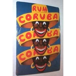   French Advertising Sign   Rum Coruba   Tiki Bar Liquor