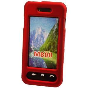  Cellet Samsung Instinct M800 Red Rubberized Coated Shield 