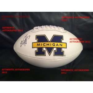  Michigan Wolverines #7 CHAD HENNE Signed/Autographed Logo 