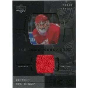   01 Upper Deck Ice Game Jerseys #JCCO Chris Osgood Sports Collectibles