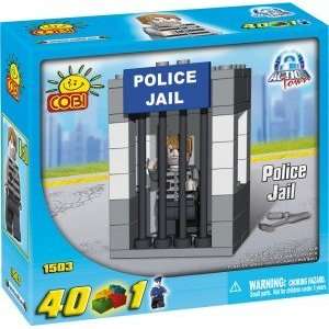   COBI Action Town Police Jail 40 Piece Building Block Set Toys & Games