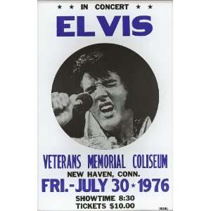  Elvis in Concert Veterans Memorial Coliseum 1976 14 X 22 