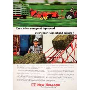 1966 Ad New Holland Bale Machine Sperry Rand Boy Hayliner 268 Baler 