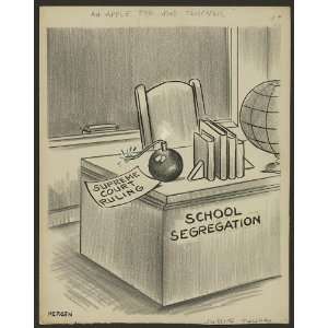  Apple for teacher,school segregation,Anne Mergen,1954 