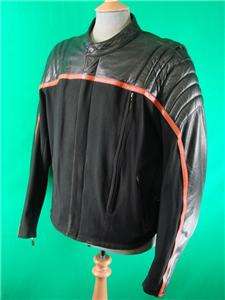 Harley Davidson 2XL OR XL Vintage Race Leather & Cordura Jacket 97252 
