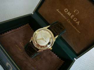 VINTAGE OMEGA CONSTELLATION PIE PAN 18K SOLID GOLD CASE & DIAL CAL 