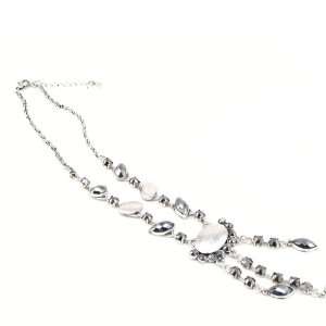    Necklace french touch Antik silver plated grey. Jewelry