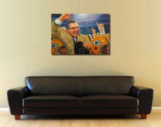 Vince Lombardi   Green Bay Packers Canvas Oil Painting  