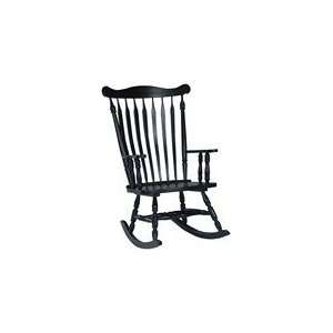   Concepts R37 120 Solid Wood Rocker   Ready To Assemble Antique Black