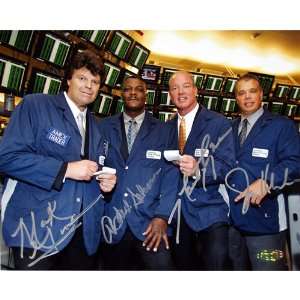 New York Sack Exchange Autographed at Stock Exchange in Trader Jackets 