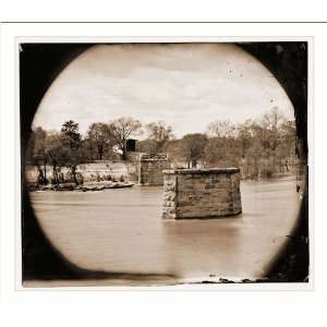   Richmond & Danville Railroad bridge; the city beyond