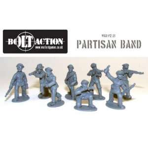  28mm Bolt Action Partisans (8) Toys & Games