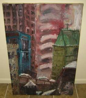 LIZBETH MITTY READE ST VIEW NEW YORK CITY NYC PAINTING  