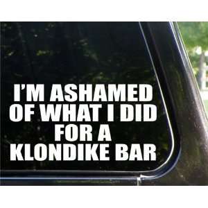   of what I did for a klondike bar funny decal / sticker Automotive