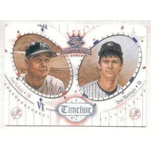   Kings Timeline Lou Gehrig / Don Mattingly TL1 NM MT