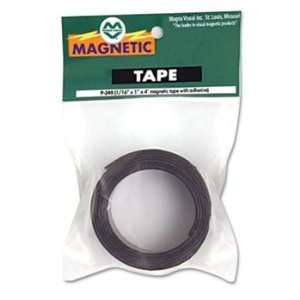  Magna Visual P2404   Magnetic/Adhesive Tape, 1 x 4 ft Roll 