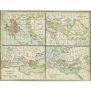   Antique Maps of Ancient Mediterranean Civilizations
