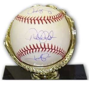  Rodriguez, Jeter, and Giambi Autographed Baseball   Sports 