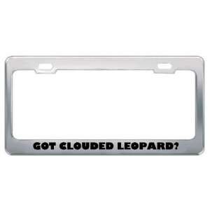 Got Clouded Leopard? Animals Pets Metal License Plate Frame Holder 