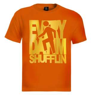   Shufflin Song T Shirt Shuffling LMFAO rock lyrics everyday Gold  