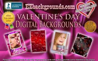   LOVE DIGITAL BACKGROUNDS & VALENTINES DAY HEART FRAMES  TOO