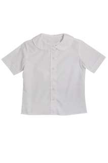 Genuine Girls Peter Pan Collar School Uniform Shirt   Short Sleeve 