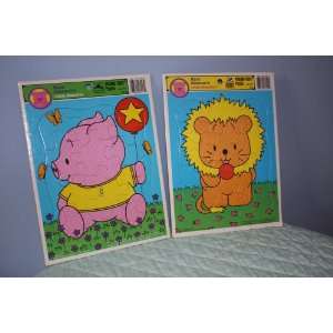  Kate Gleesons Little Beasties Frame Tray Puzzles (2 