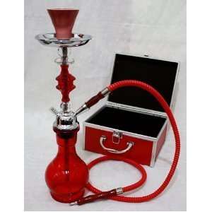  Hookah Narghile Pipe Smoking Set with HARD CASE for 