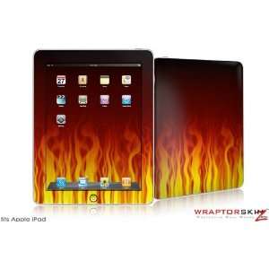  iPad Skin   Fire on Black   fits Apple iPad by 