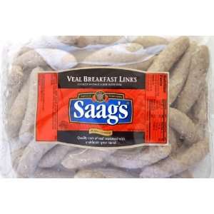 Saags   Veal Breakast Sausage  Grocery & Gourmet Food