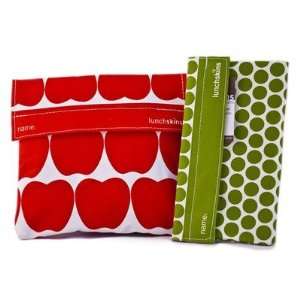  Sandwich Bag and Snack Bag in Red Apple