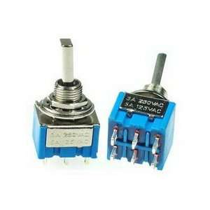 Mini Toggle Switch DPDT On Off On  Industrial & Scientific