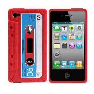New Version Red / Blue Silicone Cassette Tape Case Skin Cover for 