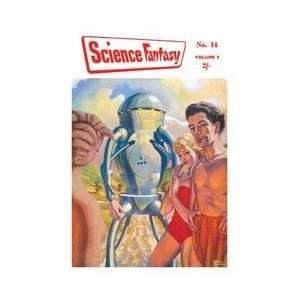  Science Fantasy Robot with Human Friends 20x30 poster 