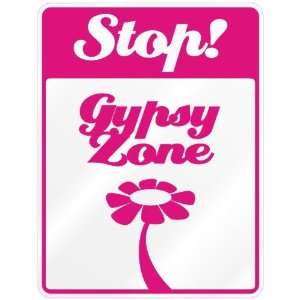    New  Stop  Gypsy Zone  Parking Sign Name