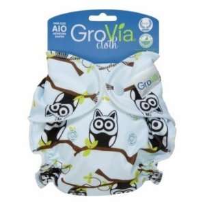  GroVia Newborn AIO   Owls Baby