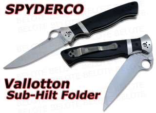 Spyderco Vallotton Sub Hilt Folder NUMBERED C149GP NEW  