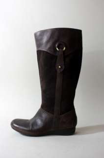 Tall Brown LUX Leather Naturalizer Boots 8.5 Causeway  