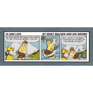 Comic Art Hi and Lois desktop frame (9W x 3 5/8H)