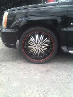 24 INCH VERSANTE 212 SUBURBAN RIMS AND TIRES  