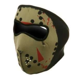   Full Face Neoprene Mask Glow in the Dark Jason Print Toys & Games