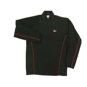 Mens Mizuno BT Fleece 1/2/ Zip Running / Athletic Shirt Top  