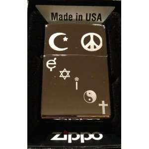  Zippo Custom Lighter   Coexist Islam, Pease, Male Female 