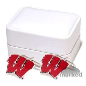 Wisconsin Badgers NCAA Logod Executive Cufflinks w/ Jewelry Box by 