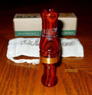 RNT RICH N TONE ALPHA 2 ALPHA2 DOUBLE REED DUCK CALL COCOBOLO WOOD NEW 