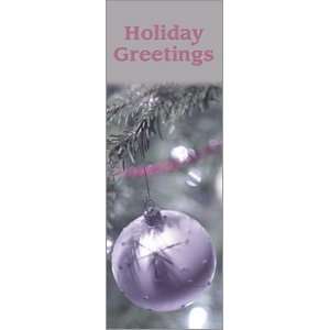  30 x 60 in. Holiday Banner Holiday Greetings Silver 