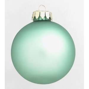  Huge Soft Matte Green 7 Glass Ball Christmas Ornament 
