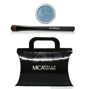  Micabella Mineral Eye Shadows #52 Vamp + Oval Eye Brush 