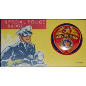  New York, County of Suffolk Police Tin Litho Badge, 1960s 