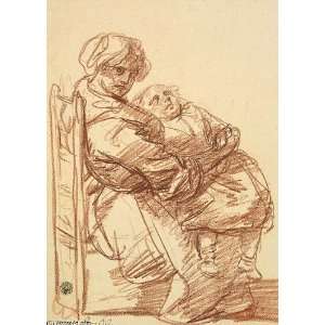 Hand Made Oil Reproduction   Jean Baptiste Greuze   32 x 44 inches 